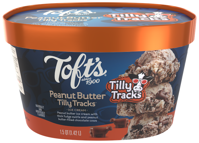 Peanut Butter Tilly Tracks is a new flavor from Toft Dairy.