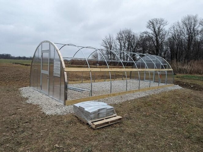 The Leadership Erie County Class of 2022 built a hoop house for Back to the Wild so the organization could grow its own produce and cut food expenses for their animals by 30%.