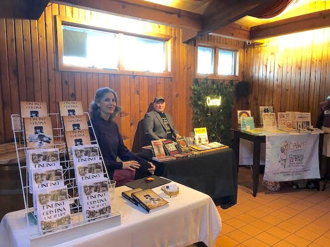 Members of the Northern Ohio Writers Guild take part in an event at Firelands Winery in Feburary.