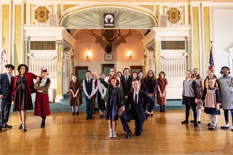 The cast of CCYT's "Annie" perform at Sandusky Elks Lodge.