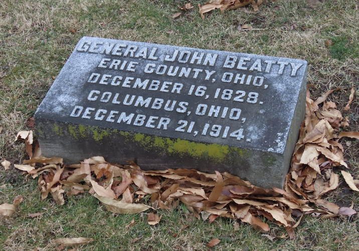 Beatty's gravestone sits in Sandusky's Oakland Cemetery.