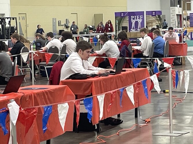 EHOVE's Justin Lewis competes at SkillsUSA.