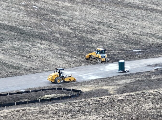 Construction on the Wheatsborough Solar Energy project in southwest Erie County is underway.