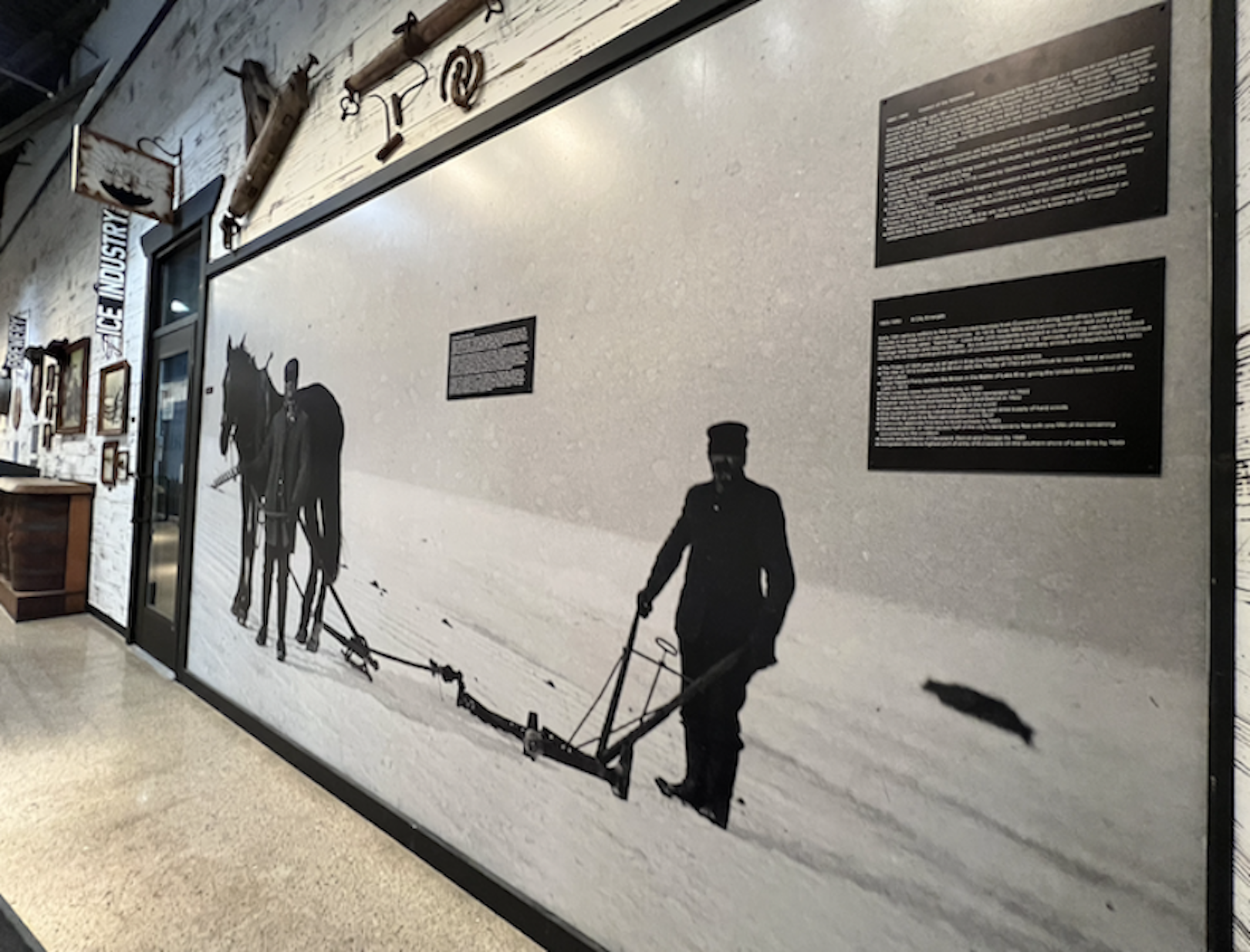 Sandusky was the largest ice producer west of New York City during the latter half of the 19th century. Noted for its solid, "crystal blue, clear as glass" ice, the city became known as the "Ice Capital of the Great Lakes."