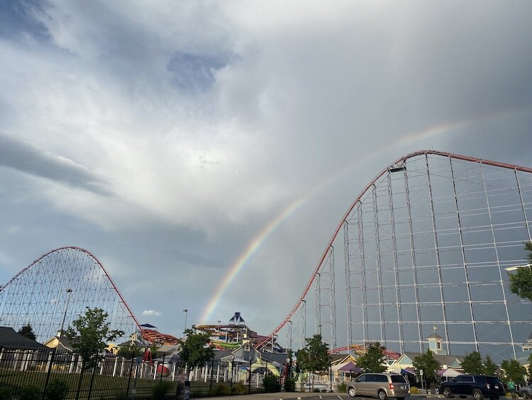 The calm after a storm over Cedar Point