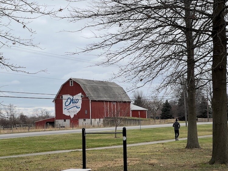 The winter course takes participants on the one-mile loop around the park.