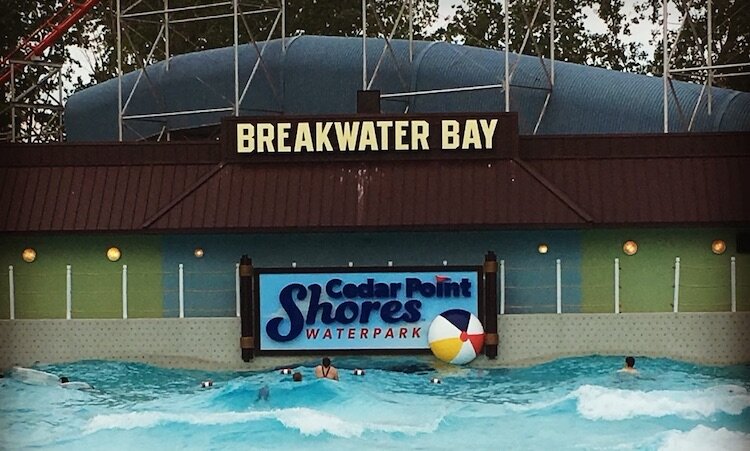 The wave pool at Cedar Point Shores