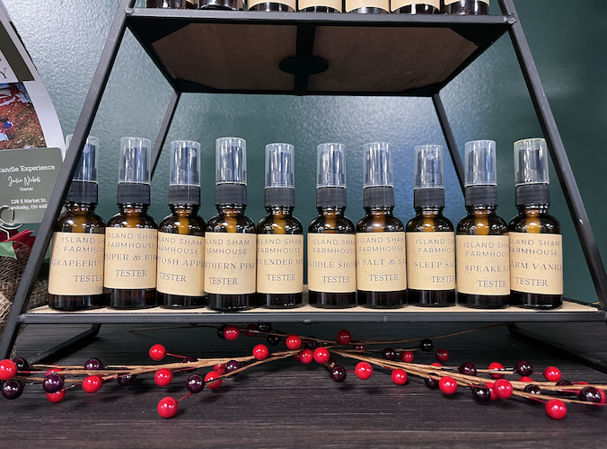 Island Sham Farmhouse offers more than 120 scents.