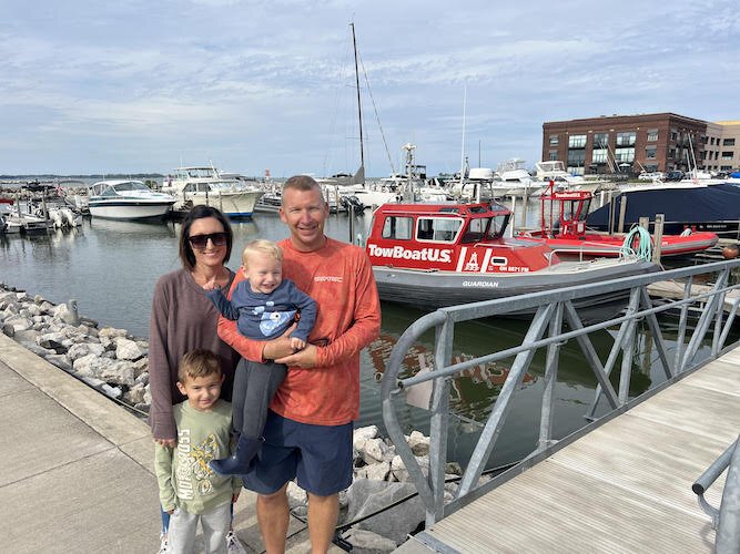 Kennedy and his wife, Amber, spend a lot of time at the Paper District Marina with their children, Jordan and Jared.