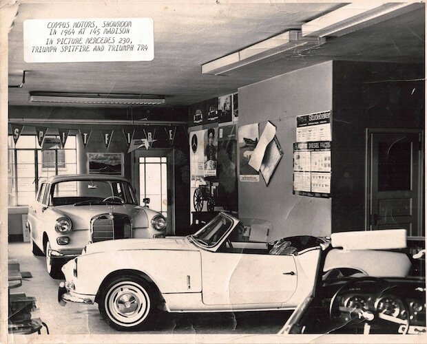 The Coppus Motors showroom in 1964