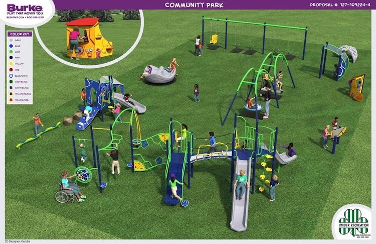 The new Kelleys Island playground will be at Community Park.