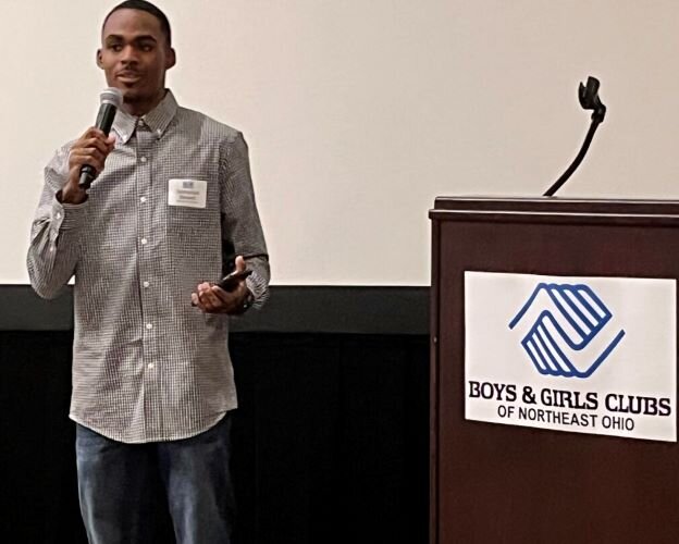 Sandusky High School graduate Samarion Newell gave the keynote speech at the BGCNEO event.