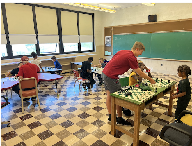 Students learn more about chess during Summer Break Camp at Sandusky Recreation.