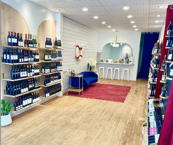 The interior of SOS Wines on Main Street in Vermilion.